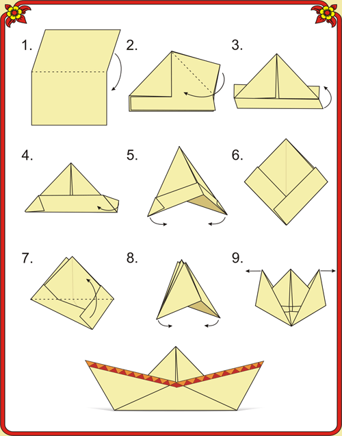 Как сделать кораблик из бумаги парусник