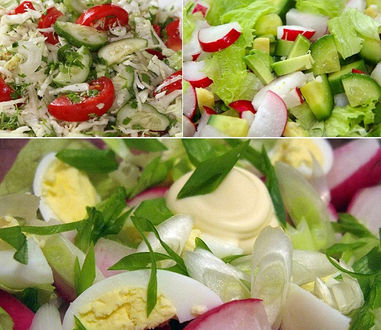 весенние салаты рецепты